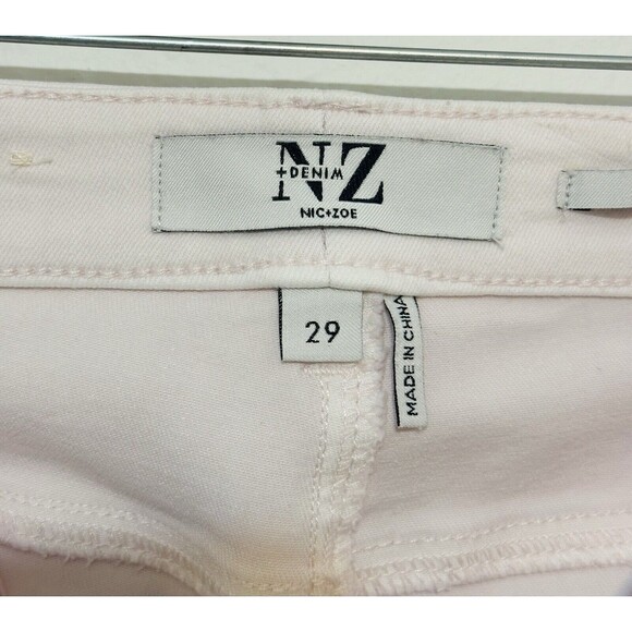 NIC + ZOE Women Size 29 Denim High Rise Bootcut Jeans In Pink Feminine Classic - Picture 8 of 16